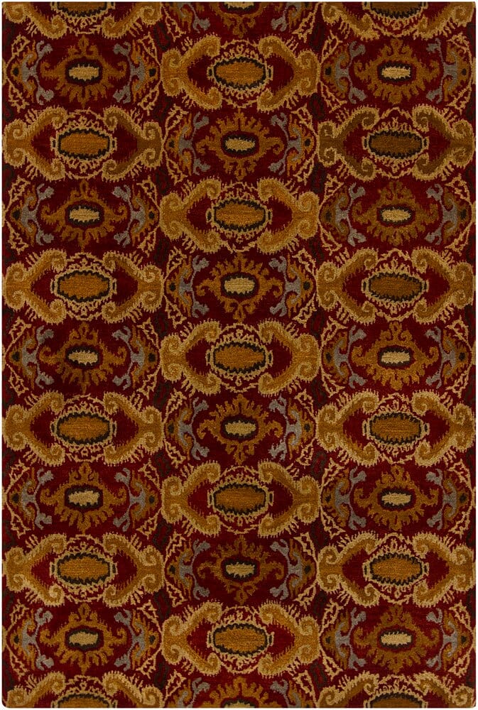Chandra Rupec Rup39620 Multi / Burgundy / Gold / Blue Rugs.