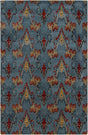 Chandra Rupec Rup39621 Blue / Red / Khaki Rugs.