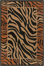Chandra Safari Saf15003 Brown / Black / Orange / Tan Rugs.