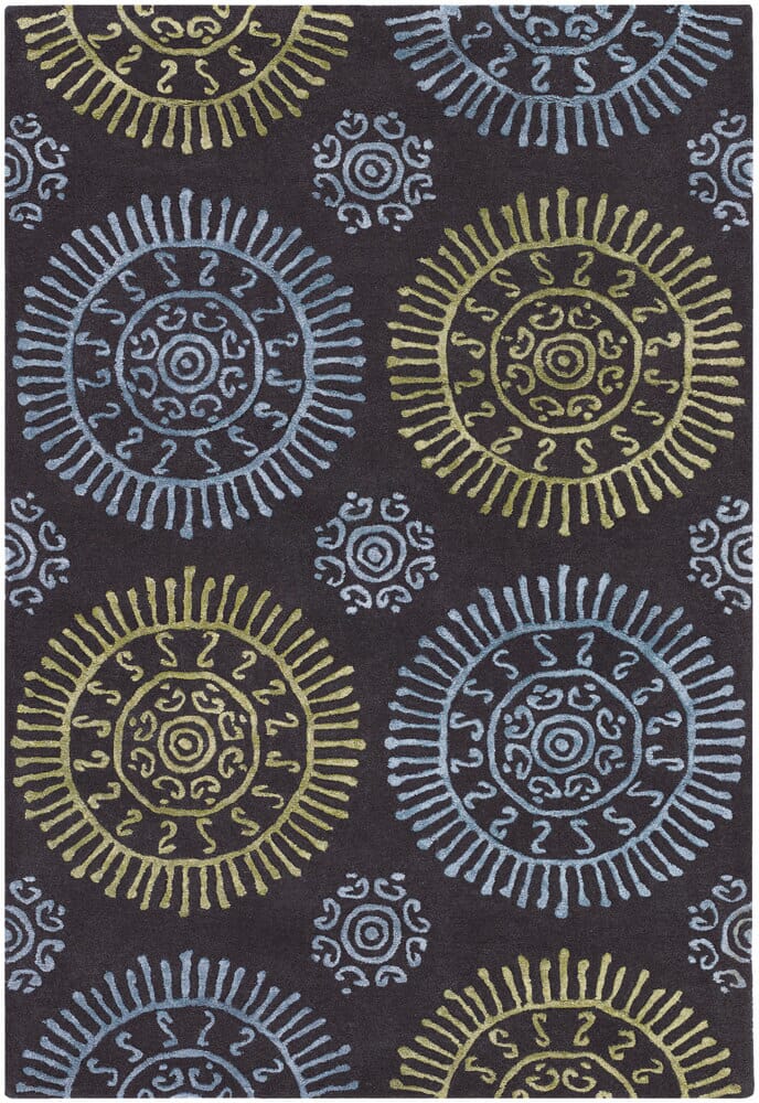 Chandra Stanton Sta31601 Black Rugs.