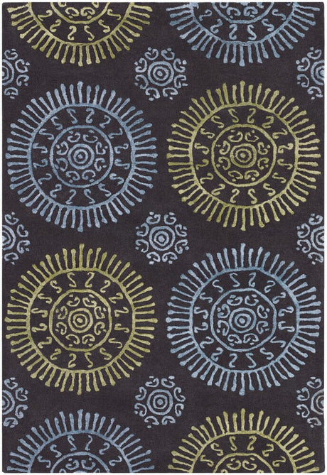 Chandra Stanton Sta31601 Black Rugs.