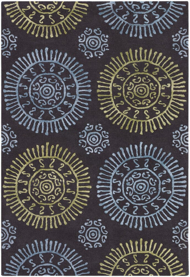 Chandra Stanton Sta31601 Black Rugs.