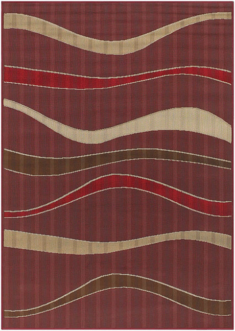 Chandra Torino Tor9006 Burgundy / Beige / Brown / Red Rugs.