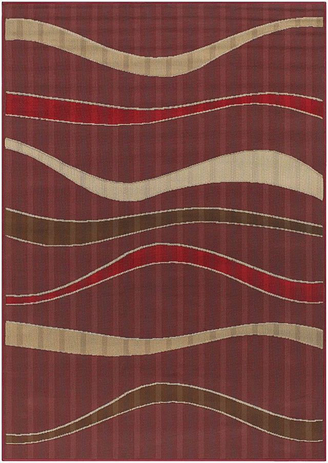 Chandra Torino Tor9006 Burgundy / Beige / Brown / Red Rugs.