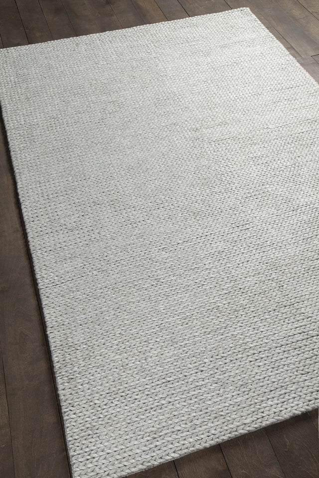 Chandra Chloe CHL-38501 Silver rug, angled side view
