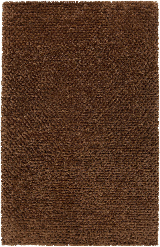 Chandra Cinzia CIN-35202 Brown rug, flat view