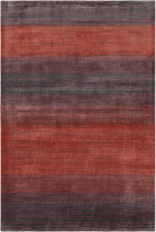 Chandra Cleo CLE-49104 Orange and Grey rug, flat view