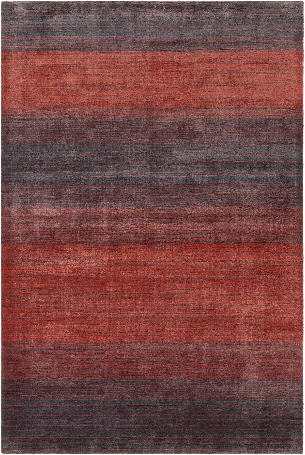 Chandra Cleo CLE-49104 Orange and Grey rug, flat view