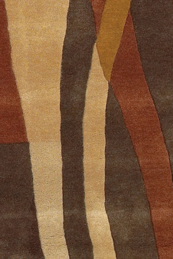 Chandra Daisa DAI-27 Brown and Tan rug, texture close-up