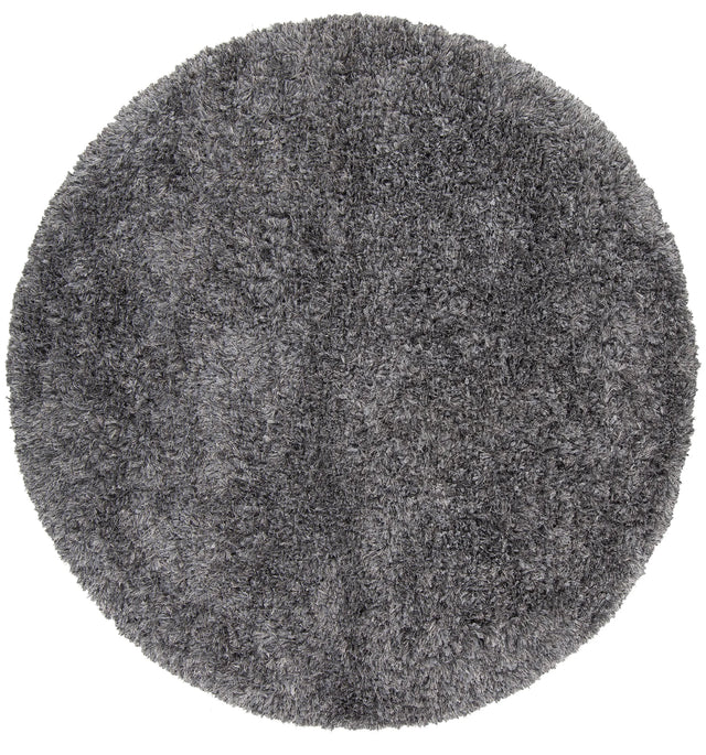 Chandra Diano DIA-29503 Grey round rug, flat view