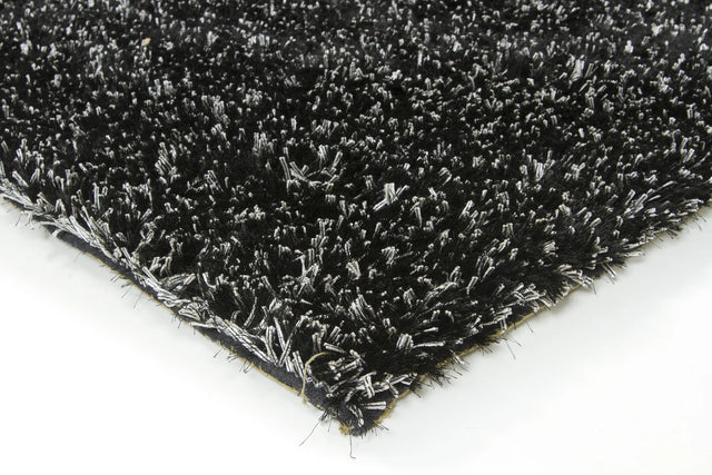 Chandra Dior DIO-14401 Black and White rug, corner detail