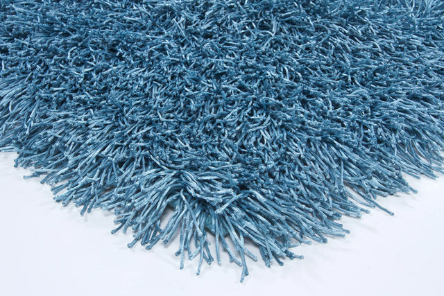 Chandra Duke DUK-20902 Blue rug, corner detail
