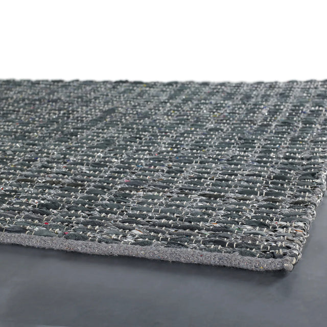 Chandra Easton EAS-7201 Blue and Grey rug, corner detail