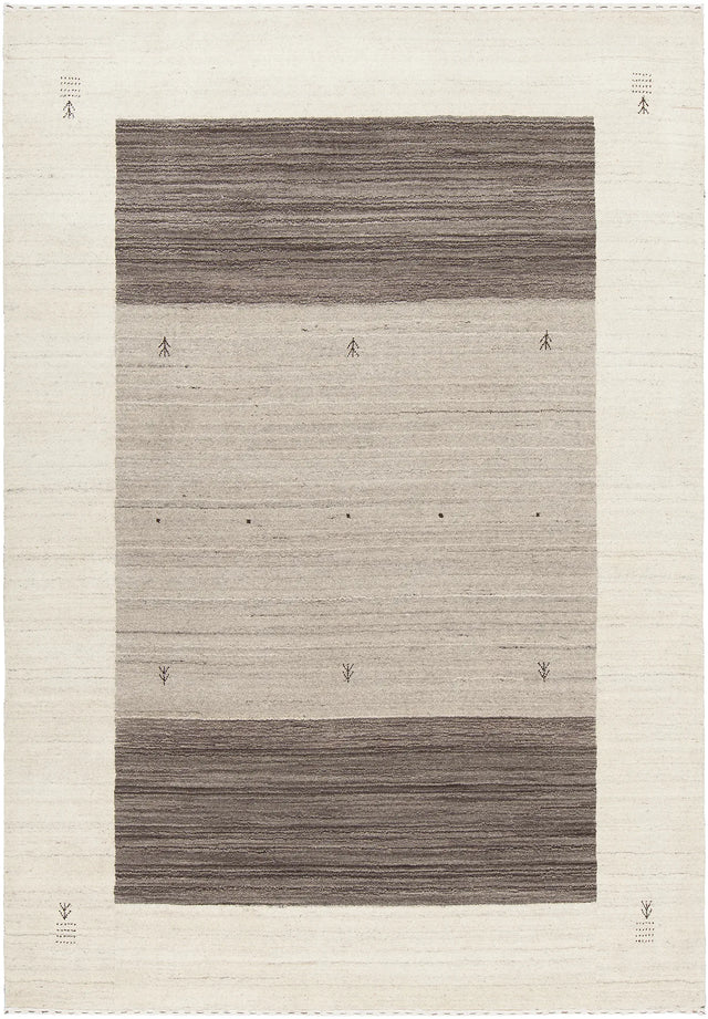 Chandra Elantra ELA-51705 Cream and Brown rug, flat view