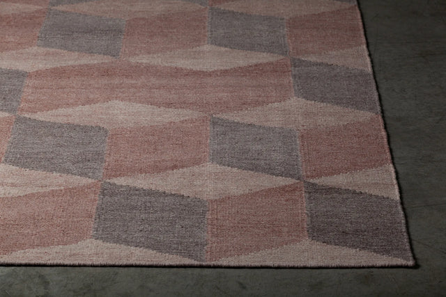 Chandra Esme ESM-50601 Red and Brown rug, corner detail