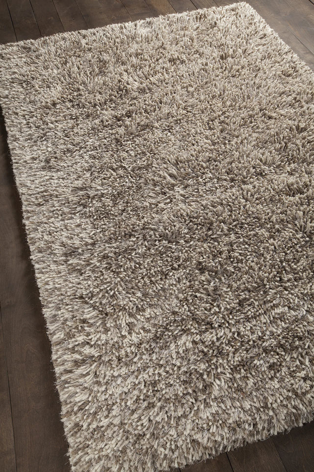 Chandra Estilo EST-18500 Taupe and Ivory rug, angled side view