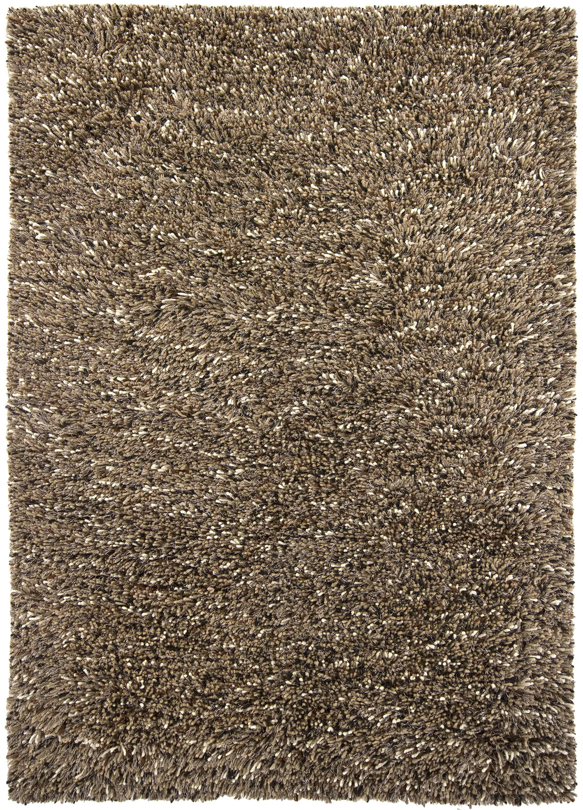 Chandra Estilo EST-18501 Taupe and Brown and Ivory and Black rug, flat view