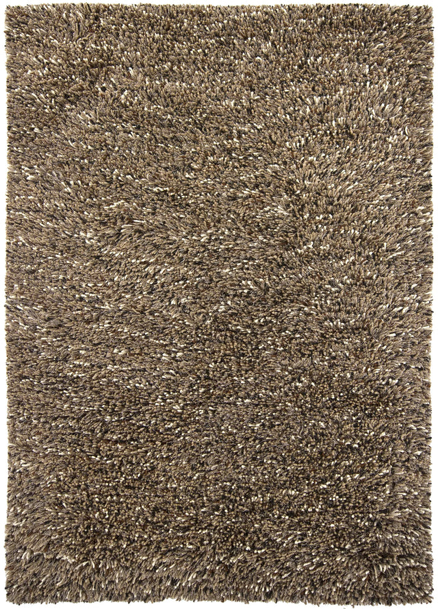 Chandra Estilo EST-18501 Taupe and Brown and Ivory and Black rug, flat view