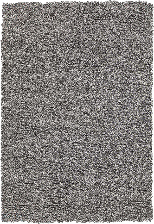 Chandra Evelyn EVE-38600 Black rug, flat view
