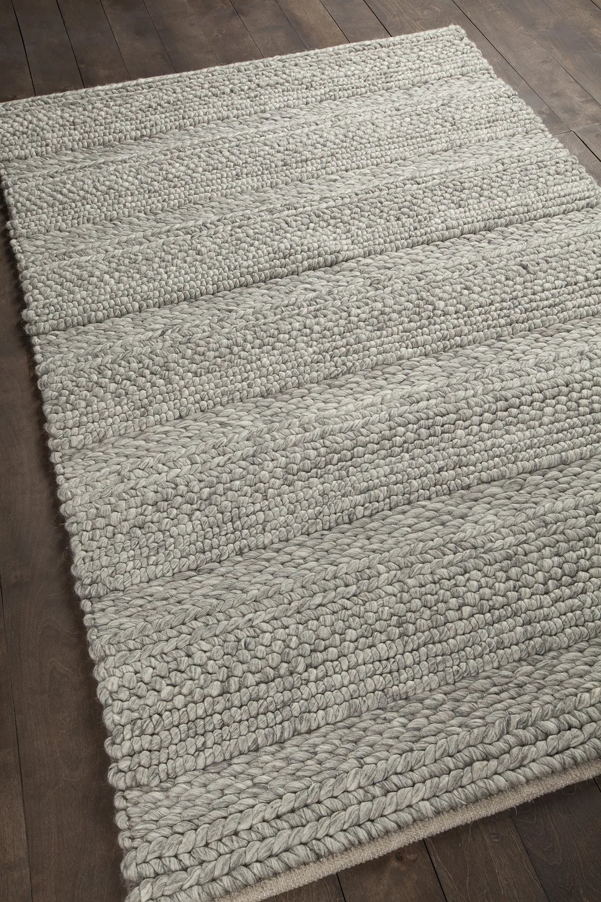 Chandra Forstel FOR-36900 Natural Mix rug, angled side view