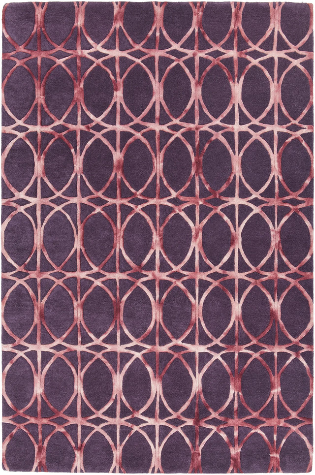 Chandra Fran FRA-42103 Brown and Charcoal rug, flat view