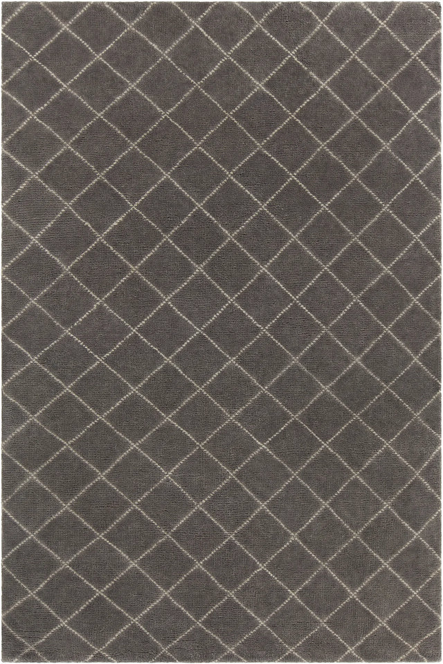 Chandra Gaia GAI-10902 Charcoal and White rug, flat view