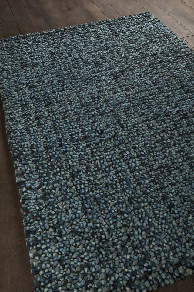Chandra Gems GEM-9601 Grey and Blue rug, angled side view
