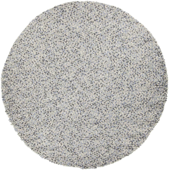 Chandra Gems GEM-9605 Grey Multi round rug, flat view