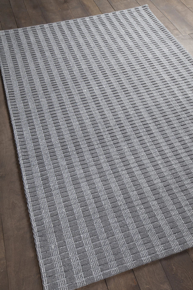 Chandra Gisela GIS-38902 Grey rug, angled side view