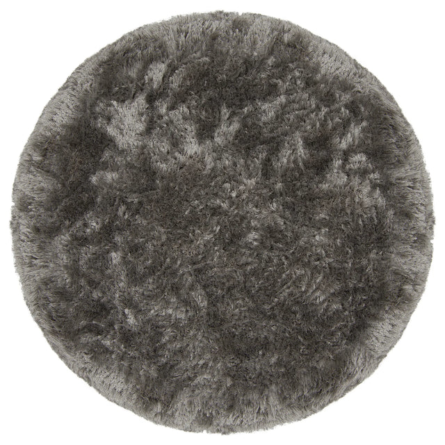 Chandra Giulia GIU-27800 Grey round rug, flat view