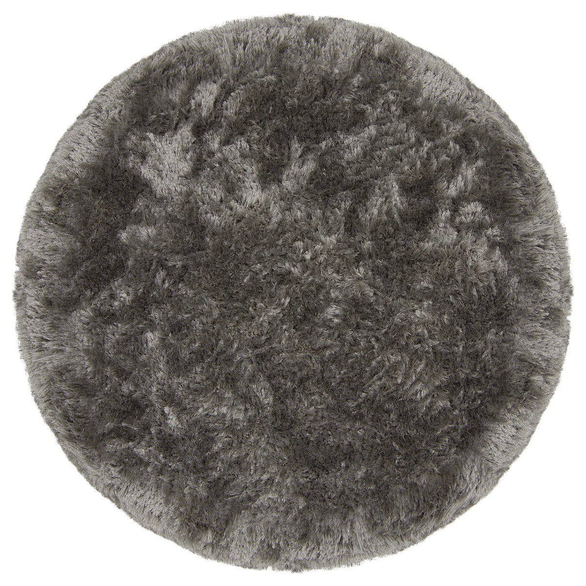 Chandra Giulia GIU-27800 Grey round rug, flat view