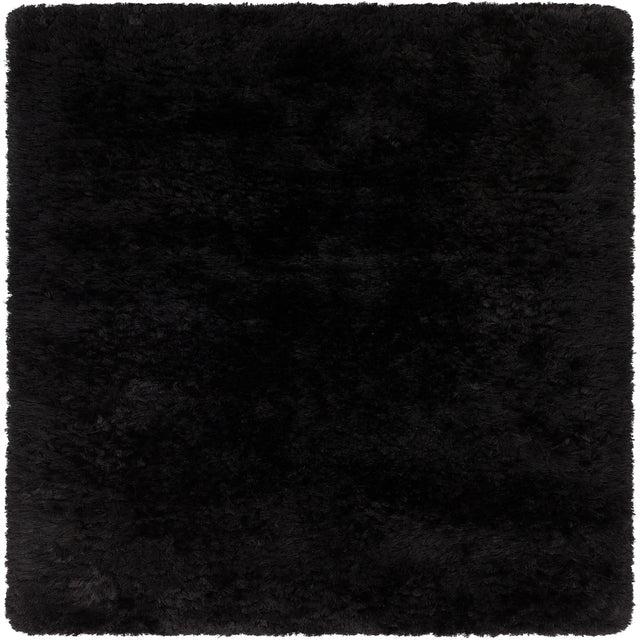 Chandra Giulia GIU-27803 Black square rug, flat view