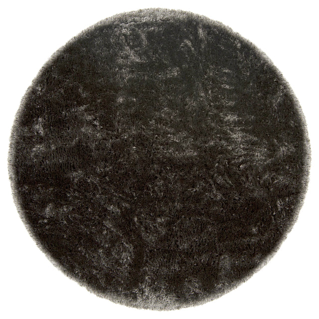 Chandra Giulia GIU-27804 Charcoal round rug, flat view