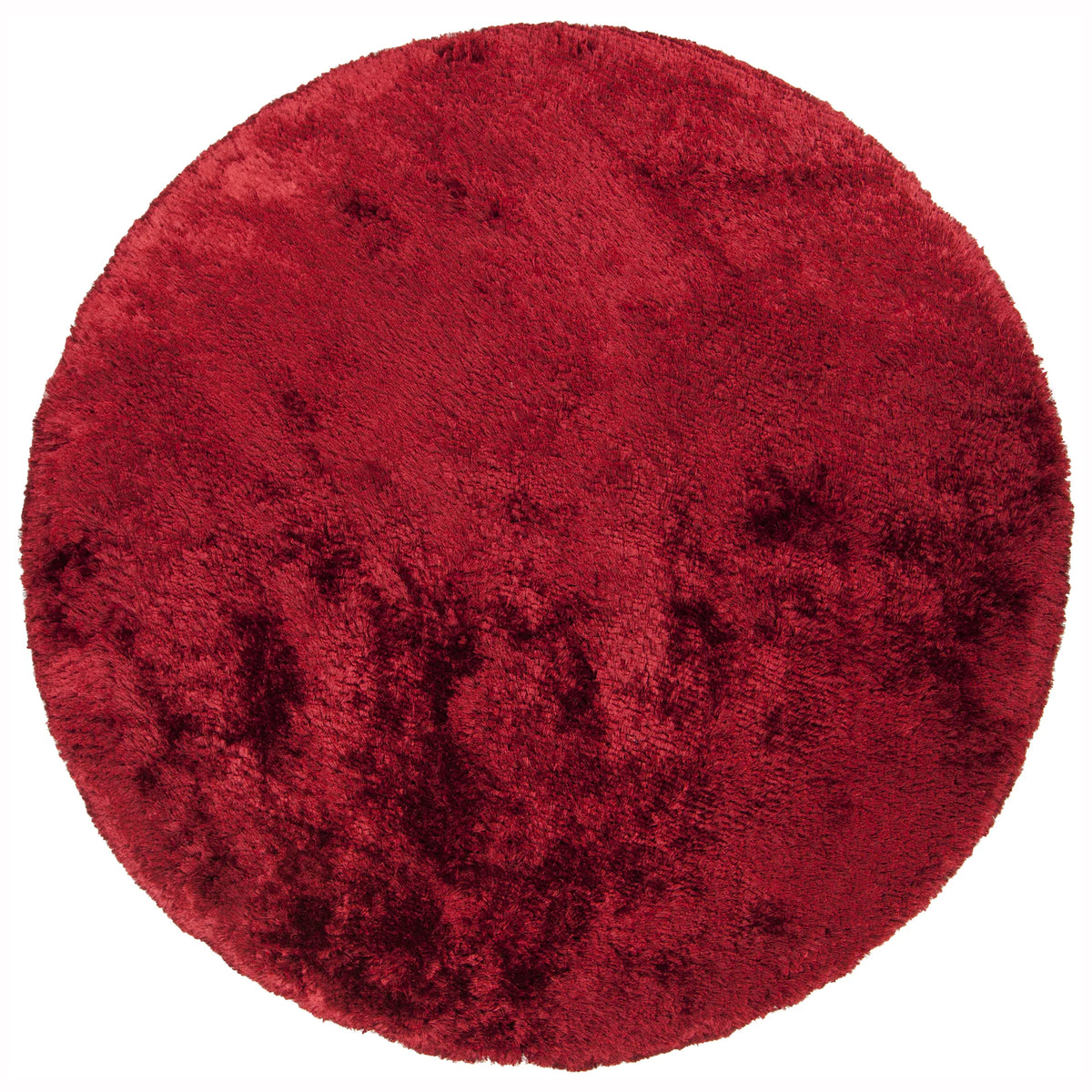 Chandra Giulia GIU-27807 Red round rug, flat view