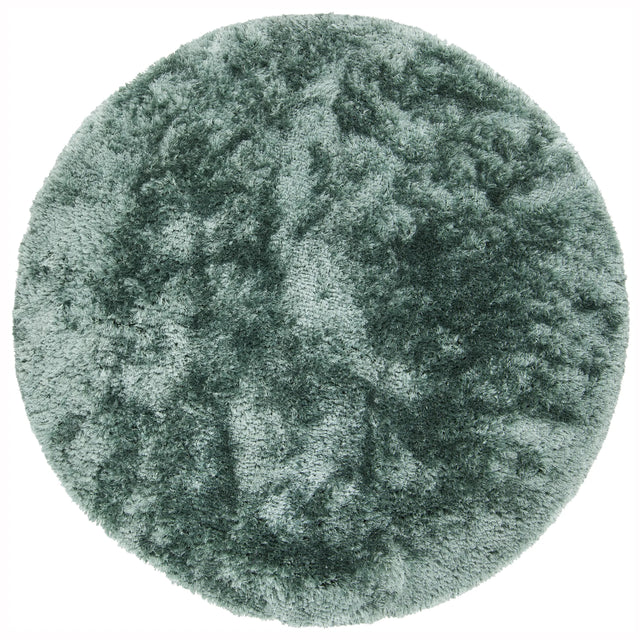 Chandra Giulia GIU-27808 Aqua Blue round rug, flat view