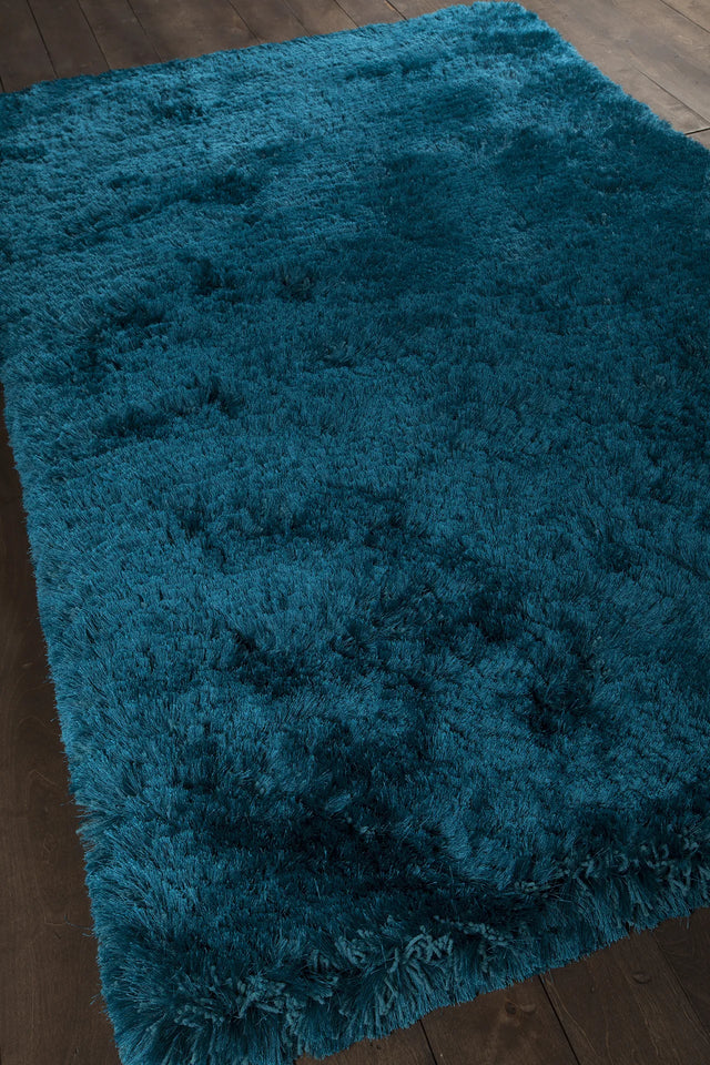Chandra Giulia GIU-27812 Blue rug, angled side view