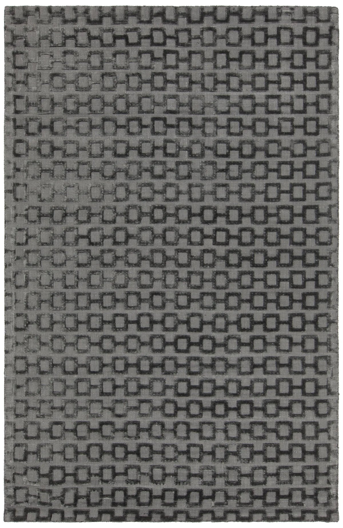 Chandra Hallie HAL-45001 Charcoal rug, flat view