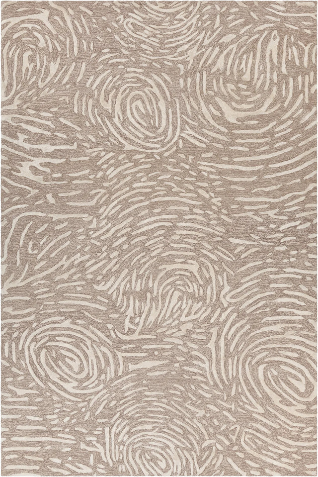 Chandra Hester HES-49701 Brown and Tan rug, flat view