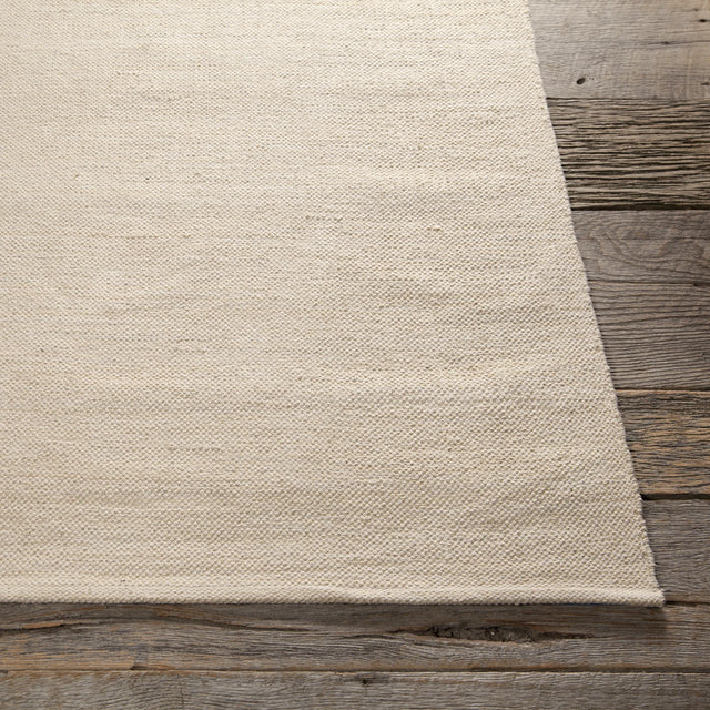 Chandra India IND-10 Ivory rug, corner detail