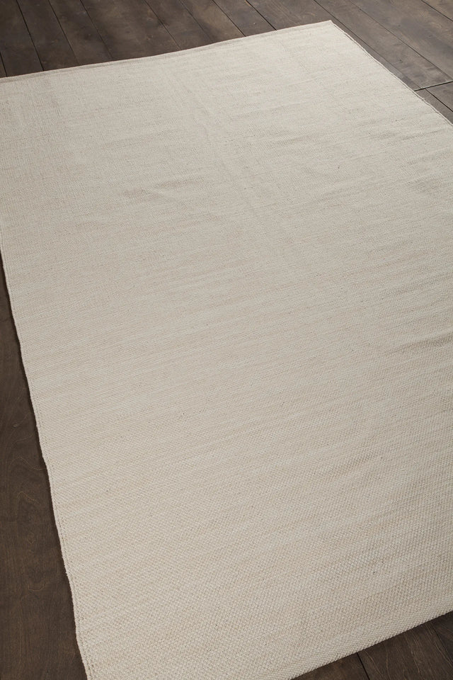 Chandra India IND-10 Ivory rug, angled side view