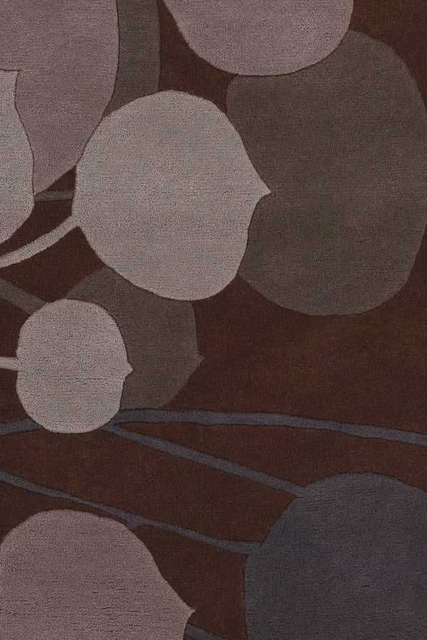 Chandra Inhabit INH-21602 Brown and Grey rug, texture close-up