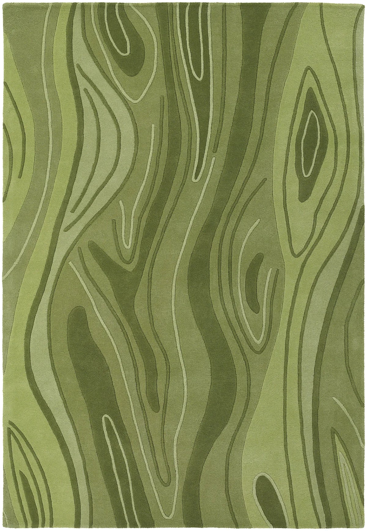 Chandra Inhabit INH-21617 Green rug, flat view