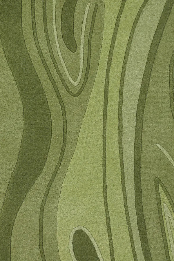 Chandra Inhabit INH-21617 Green rug, texture close-up