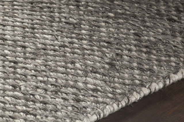 Chandra Ira IRA-44502 Dark Grey rug, side detail view