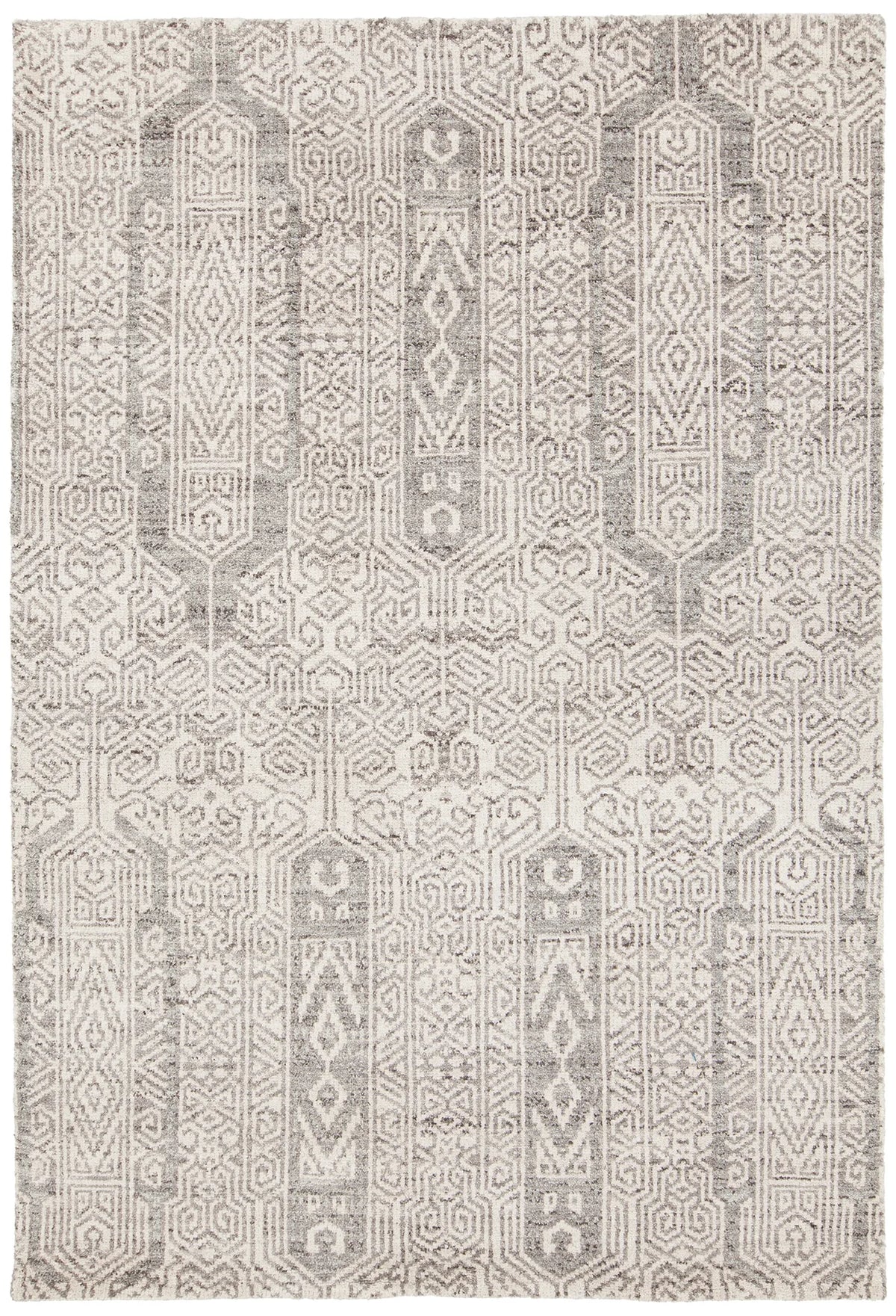 Chandra Isla ISL-44200 Grey and White rug, flat view
