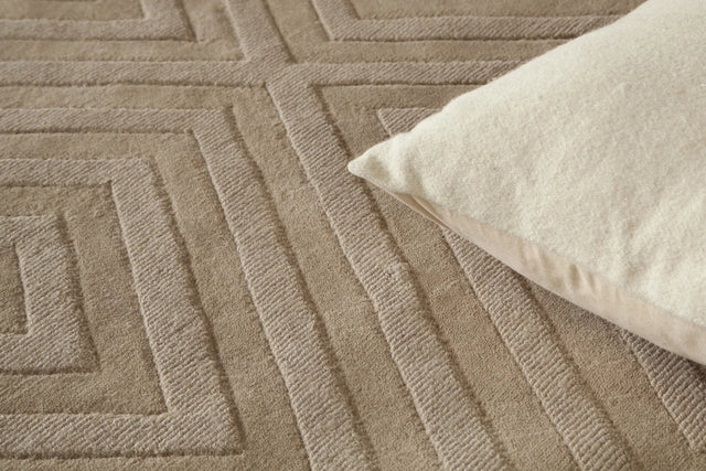 Chandra Jaipur JAI-18900 Tan rug, texture close-up
