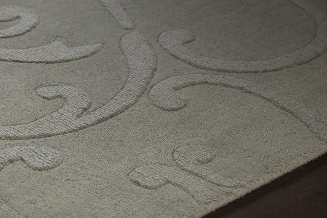 Chandra Jaipur JAI-18903 Blue rug, side detail view