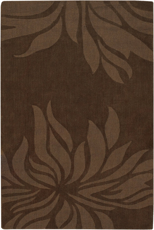Chandra Jaipur JAI-18904 Brown rug, flat view