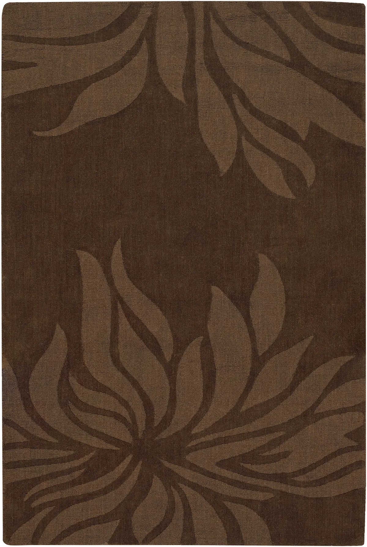 Chandra Jaipur JAI-18904 Brown rug, flat view