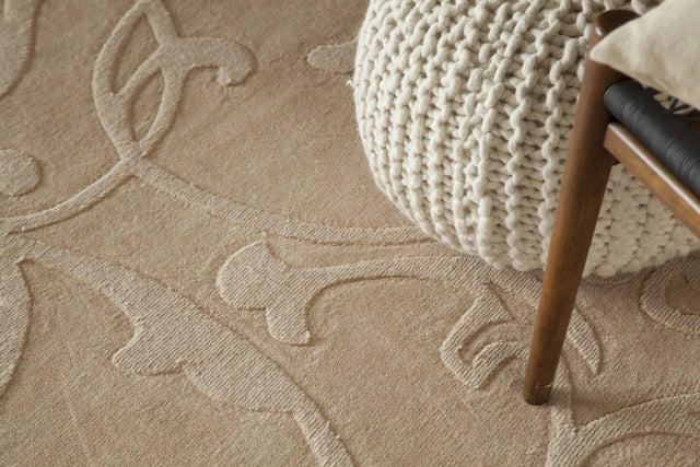Chandra Jaipur JAI-18905 Beige rug, texture close-up